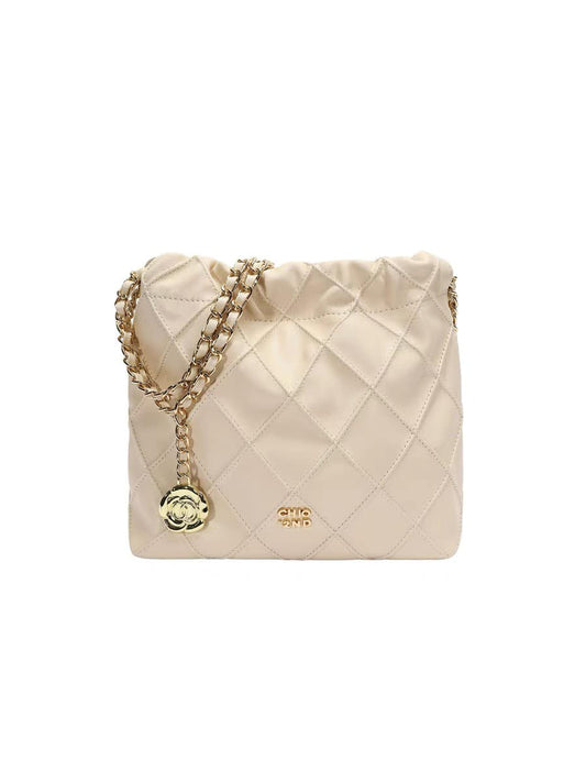 Ivory Cloud Bucket Bag