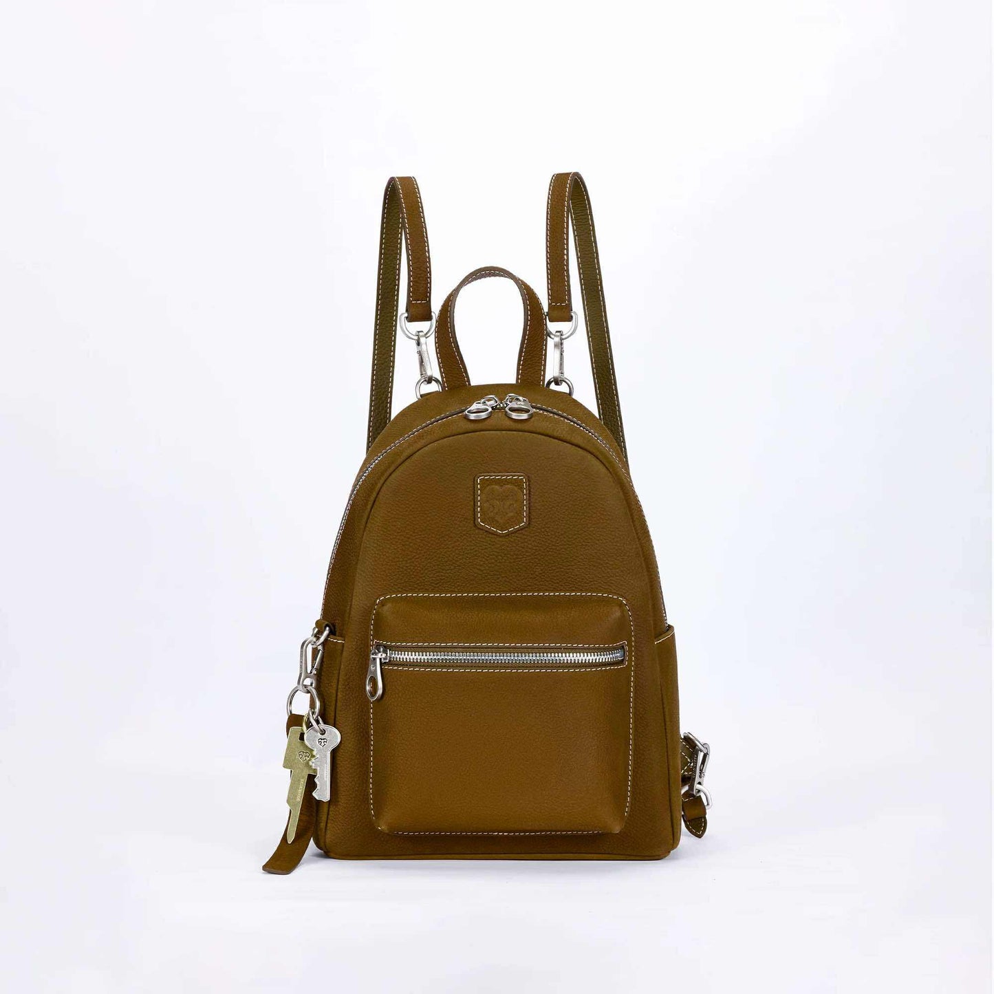 Beersister Suede Pebbled Leather Backpack
