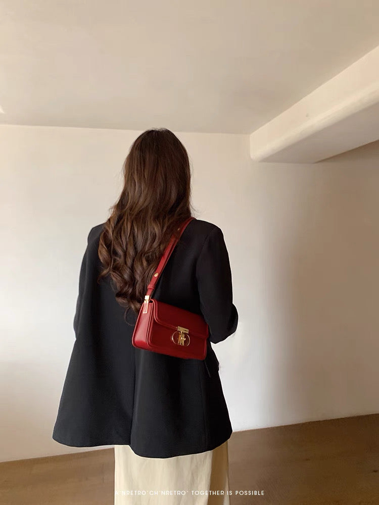 Sable Tone Red Crossbody Bag