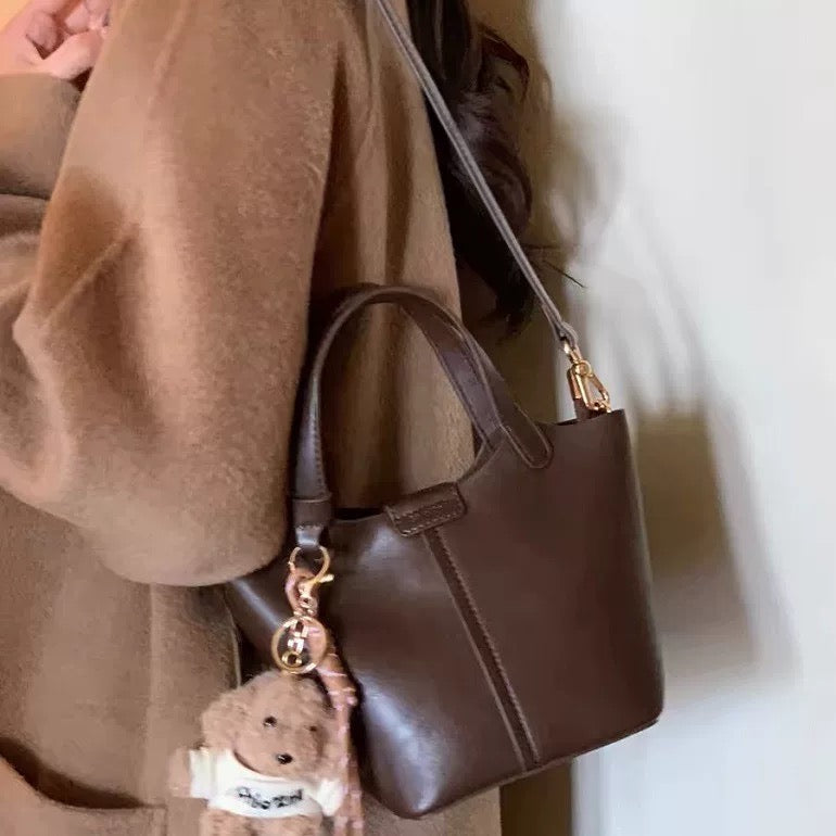 Choco Dark Brown Mini Tote Bag