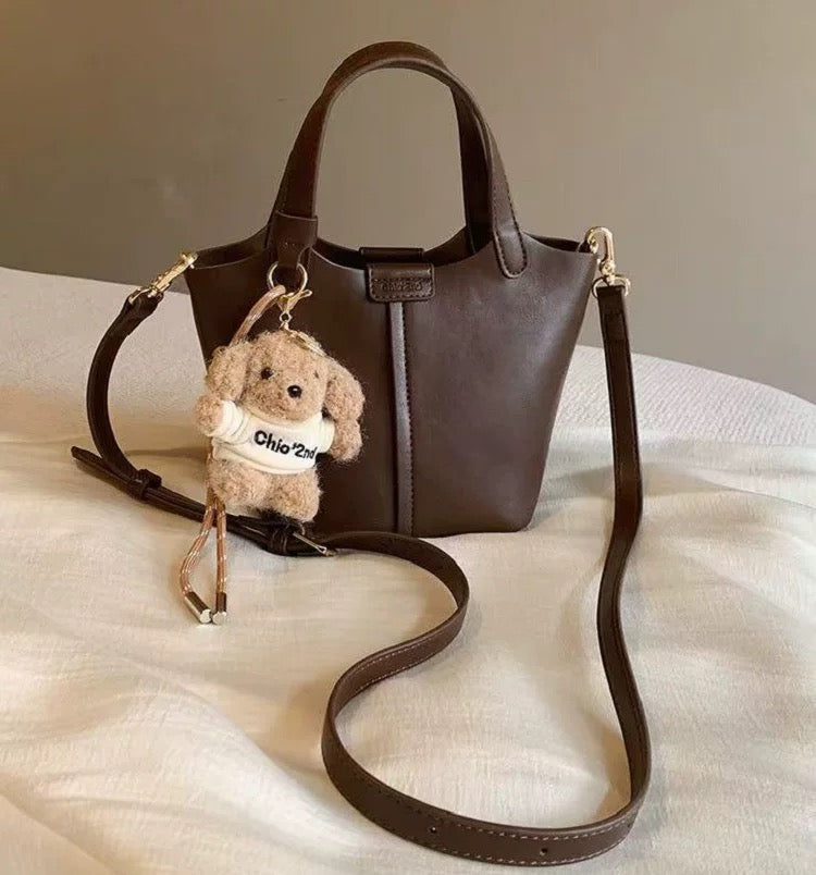 Choco Dark Brown Mini Tote Bag