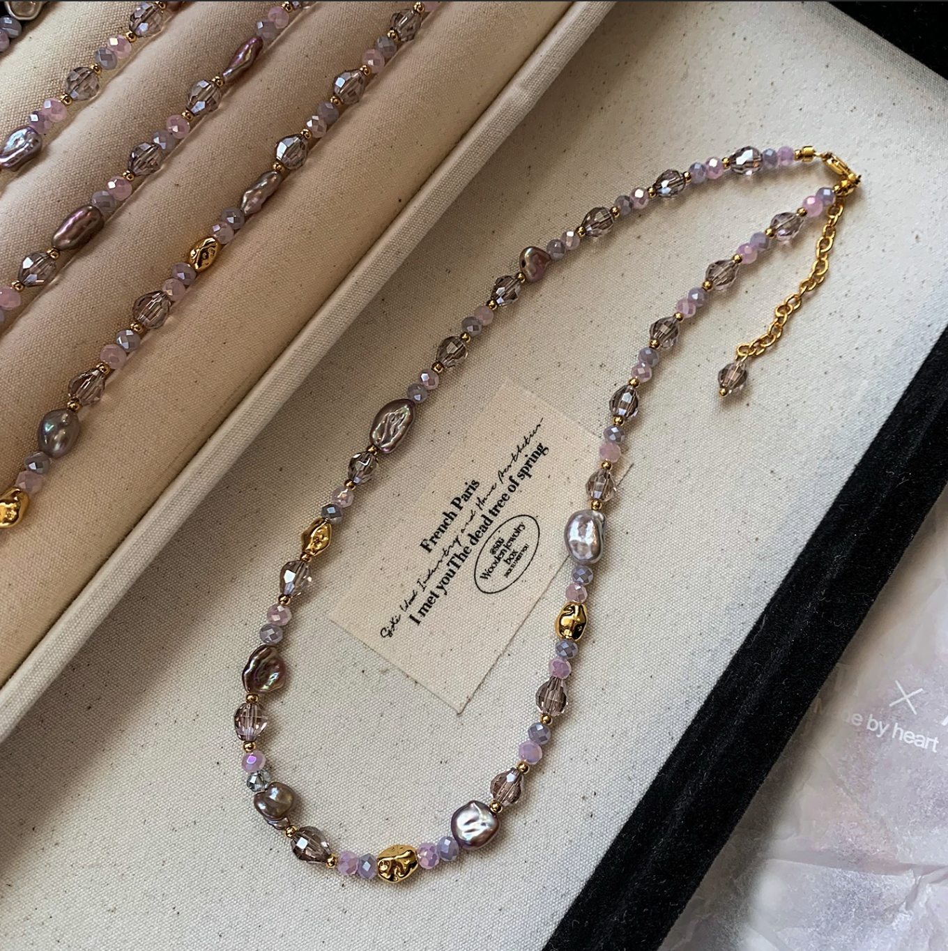 Eterna Pearl color Necklace
