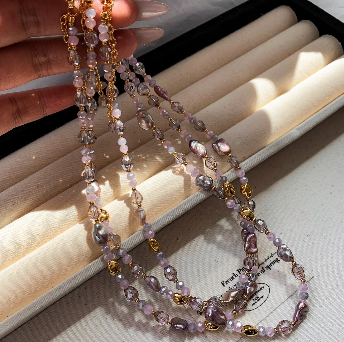 Eterna Pearl color Necklace