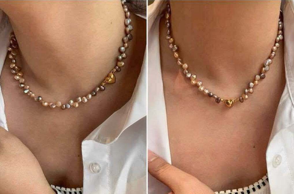 Eterna Pearl color Necklace