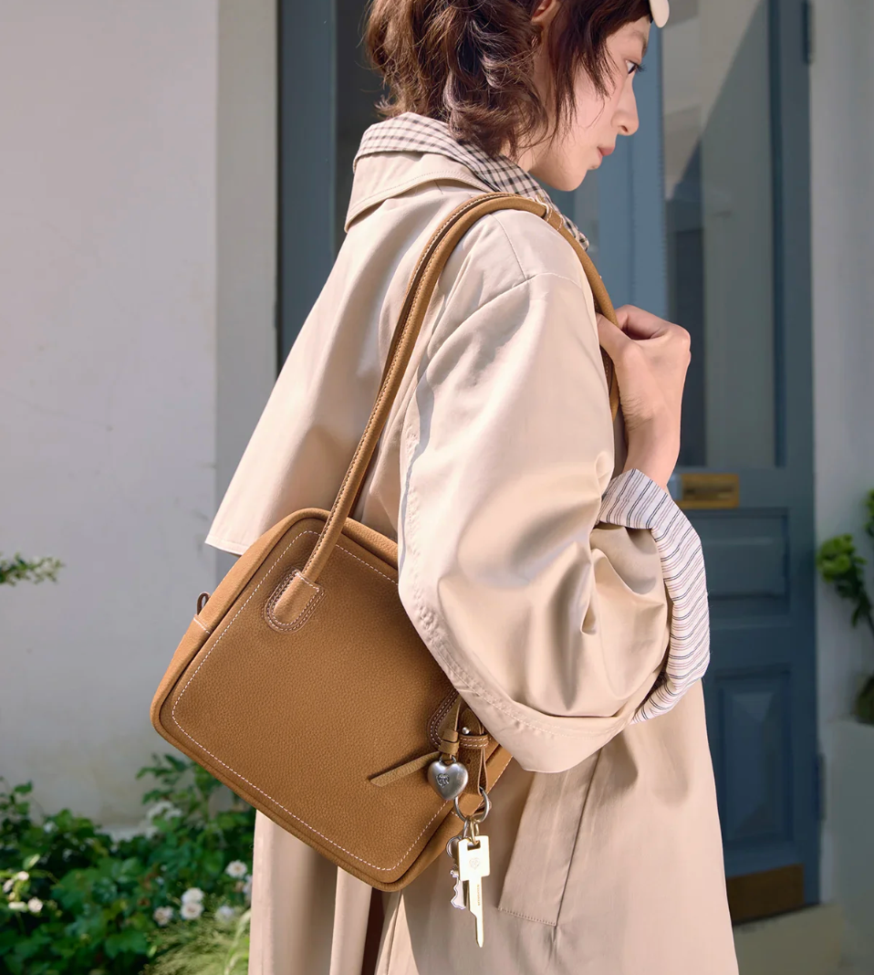 Beersister Suede Leather Square Bag