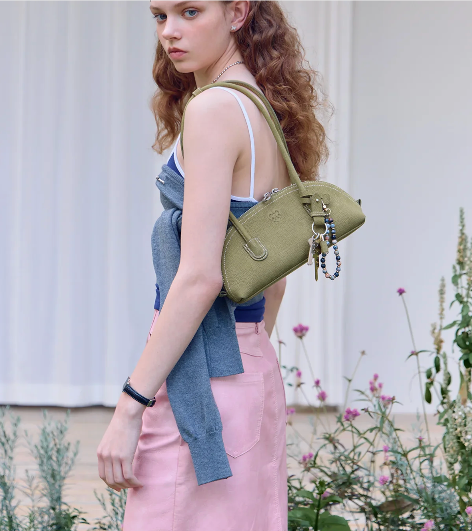 Beersister Suede Leather Mini Shell Bag