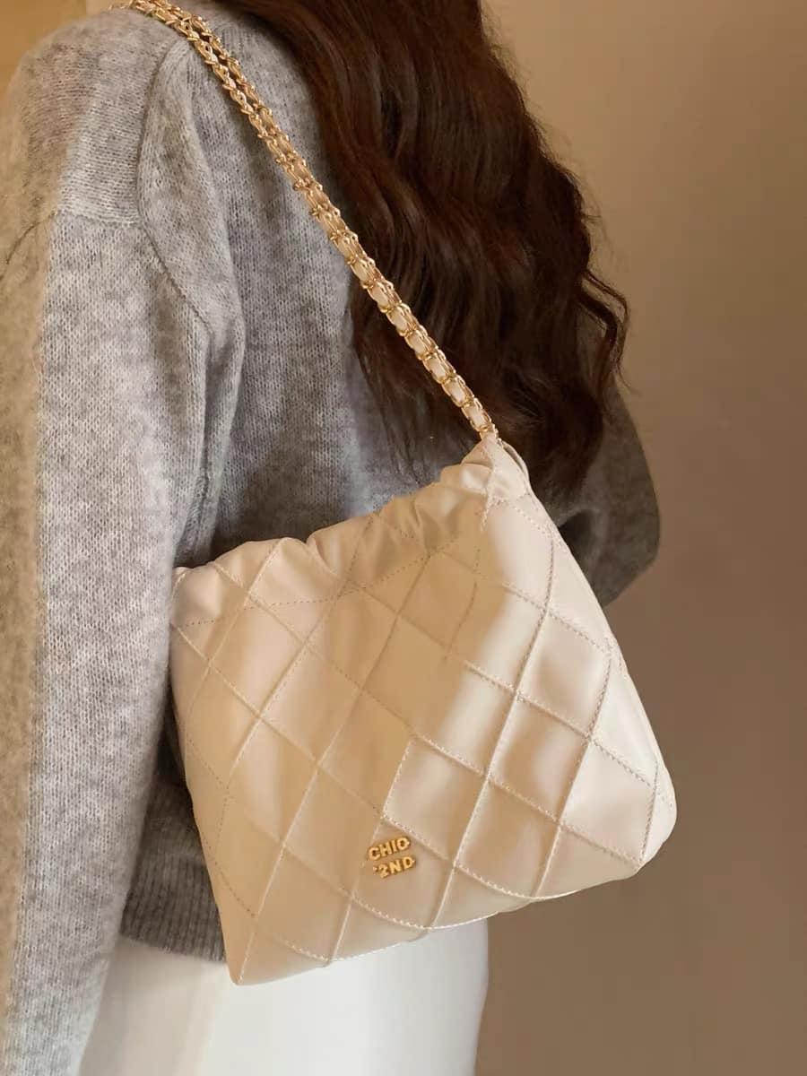 Ivory Cloud Bucket Bag