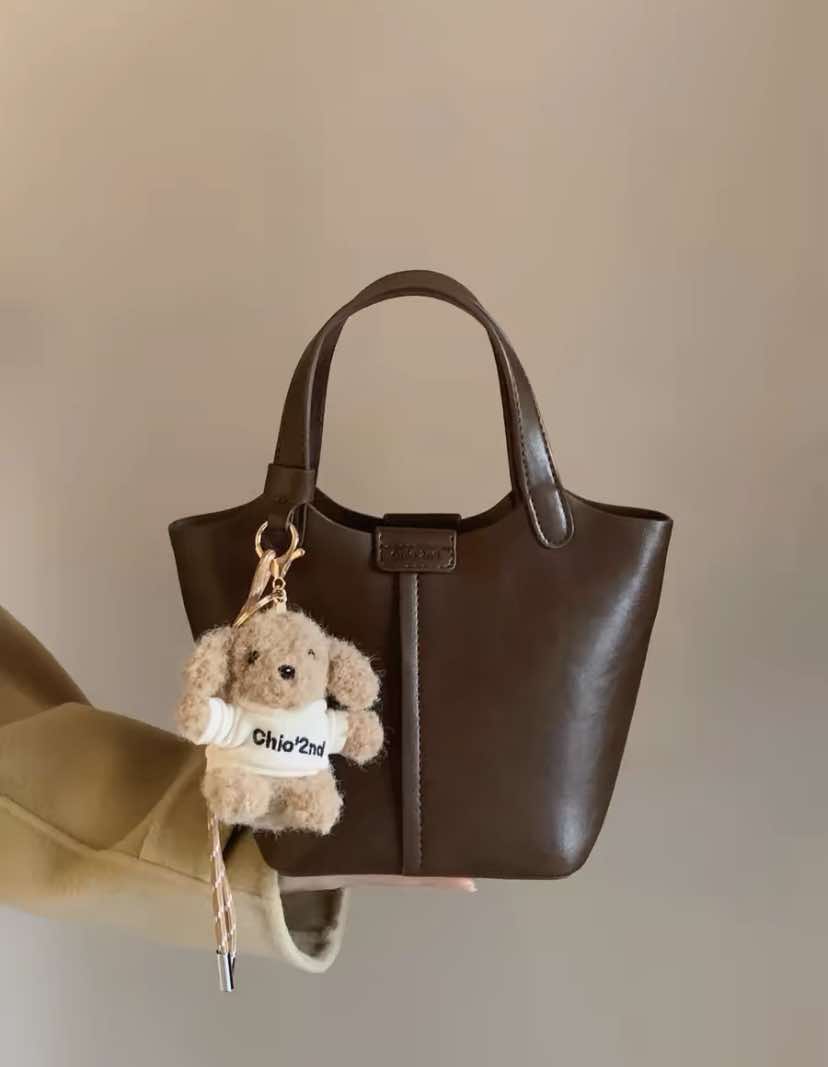 Choco Dark Brown Mini Tote Bag