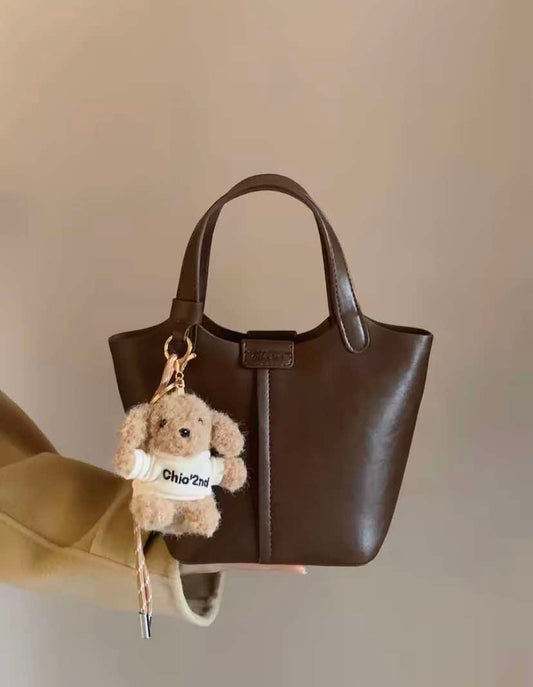 Choco Dark Brown Mini Tote Bag