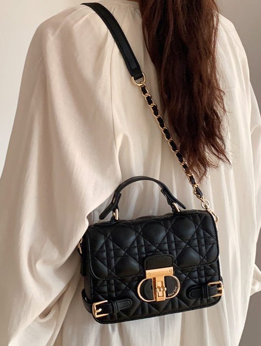 Lune Belle Black Mini Crossbody Bag