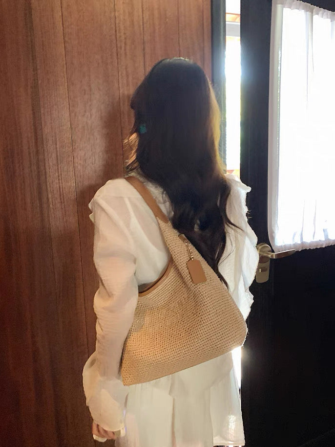 Artisan Woven Shoulder Bag