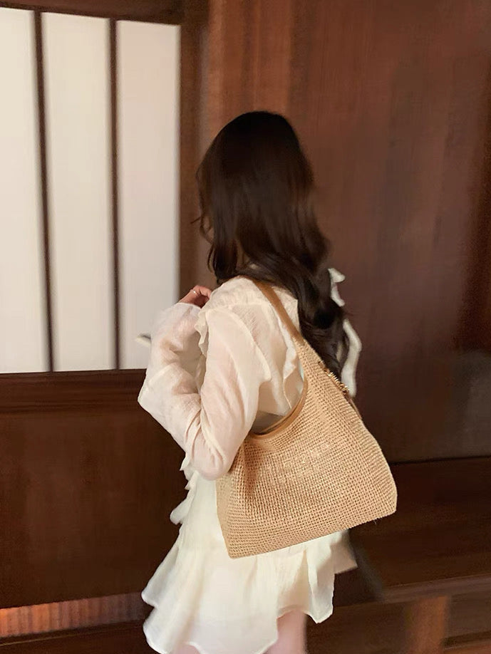 Artisan Woven Shoulder Bag