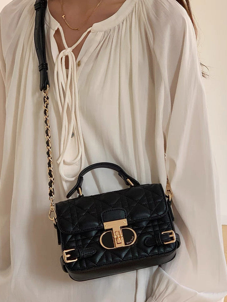 Lune Belle Black Mini Crossbody Bag