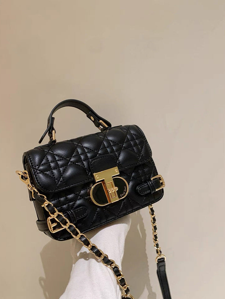 Lune Belle Black Mini Crossbody Bag