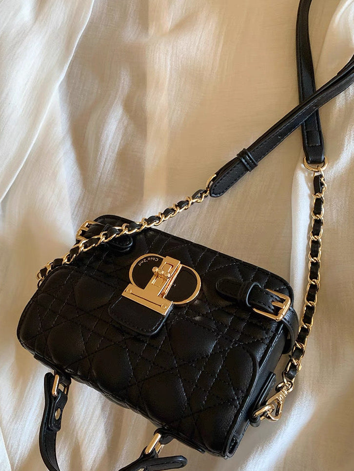 Lune Belle Black Mini Crossbody Bag