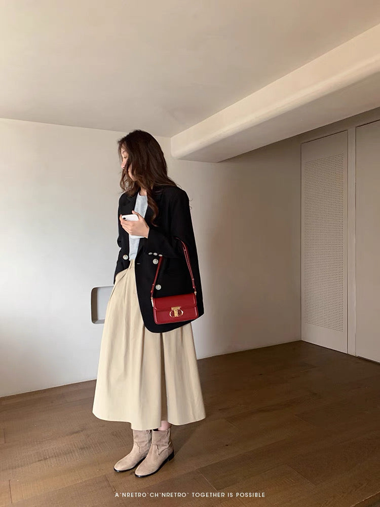 Sable Tone Red Crossbody Bag
