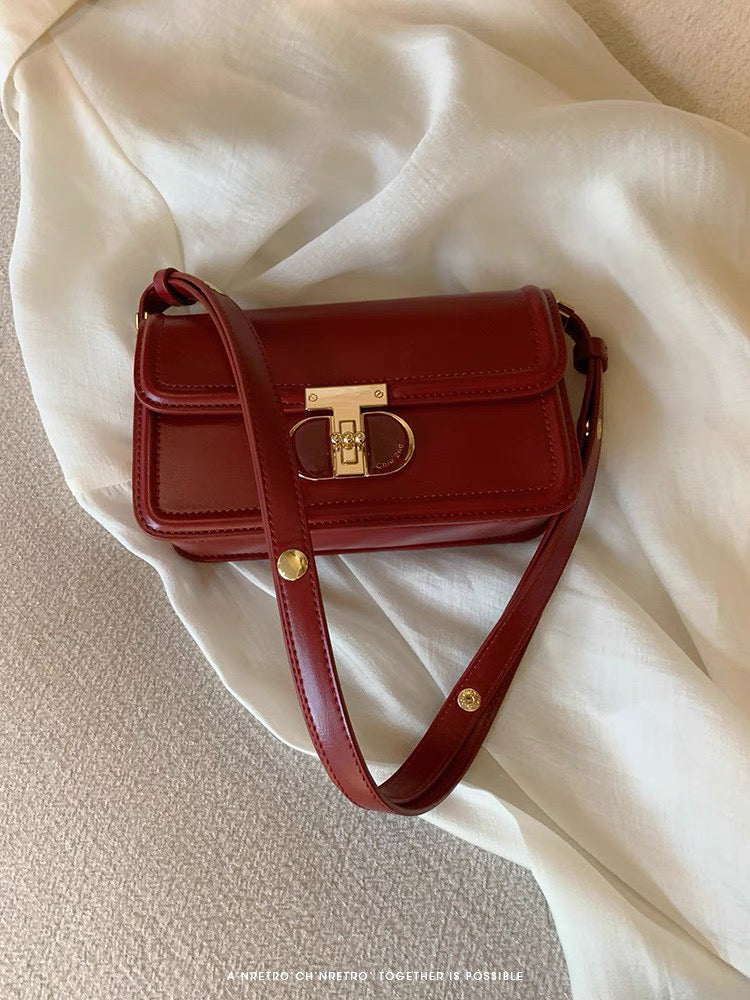 Sable Tone Red Crossbody Bag