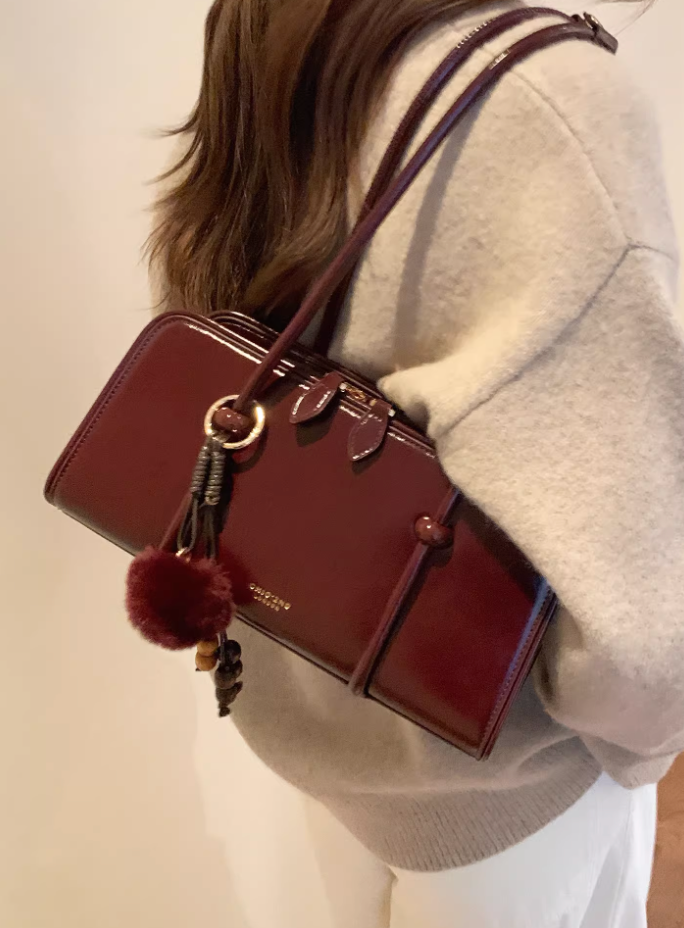 Hannah Wine Brown Shoulder Bag