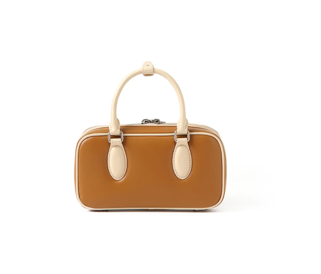 Beersister Two-Tone Sheepskin East-West Bag