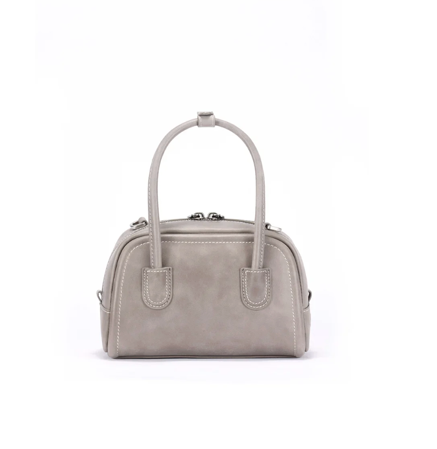 Beersister Waxed Cowhide Mini Boston Bag