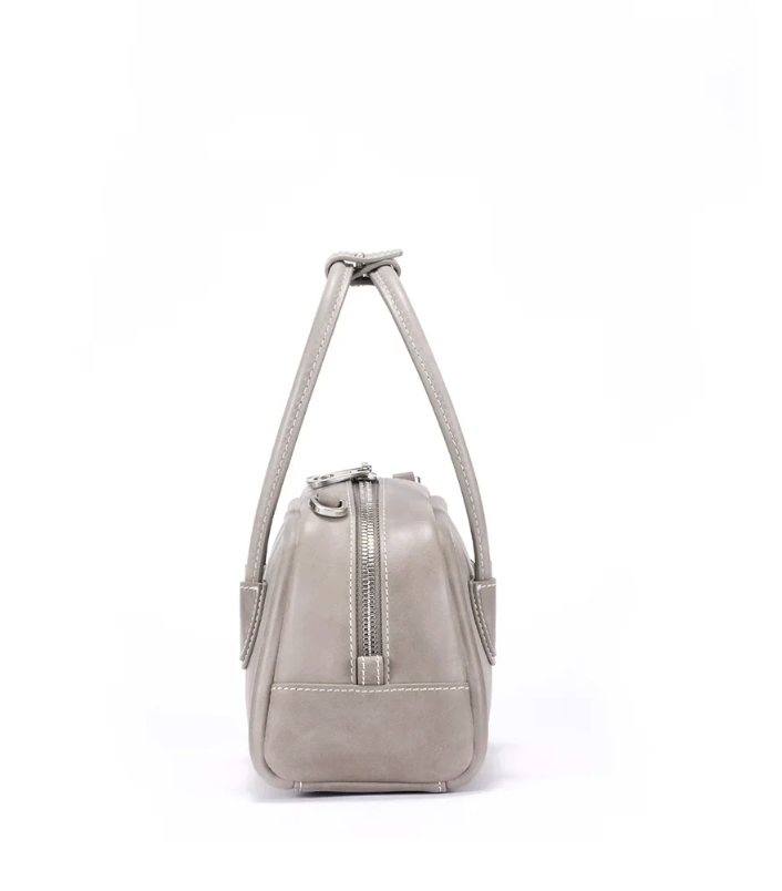 Beersister Waxed Cowhide Mini Boston Bag