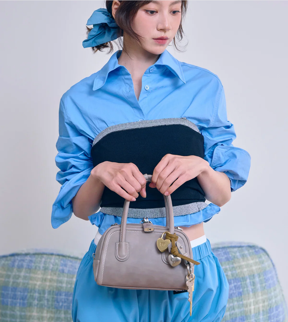 Beersister Waxed Cowhide Mini Boston Bag