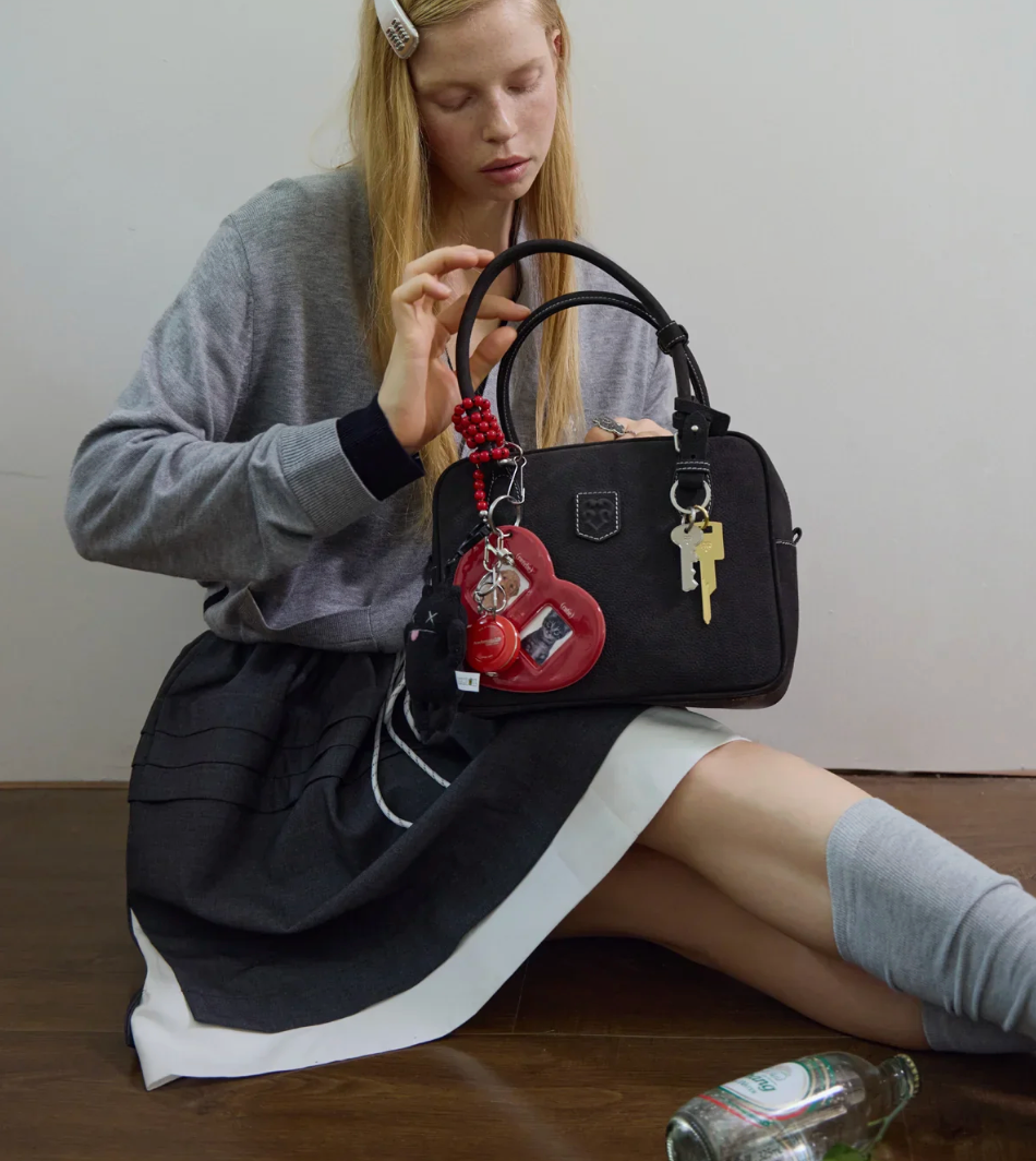 Beersister Tofu Suede Bag in Black