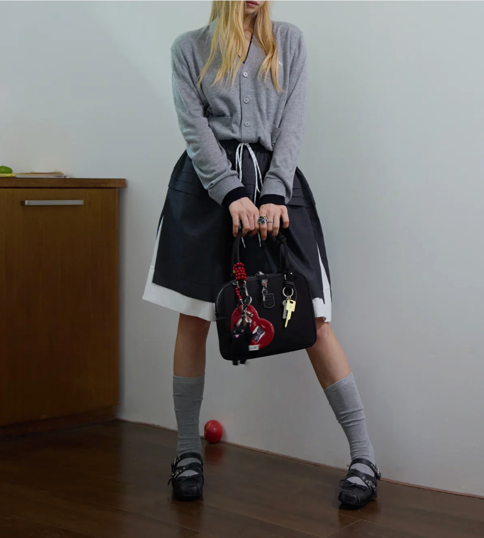 Beersister Tofu Suede Bag in Black