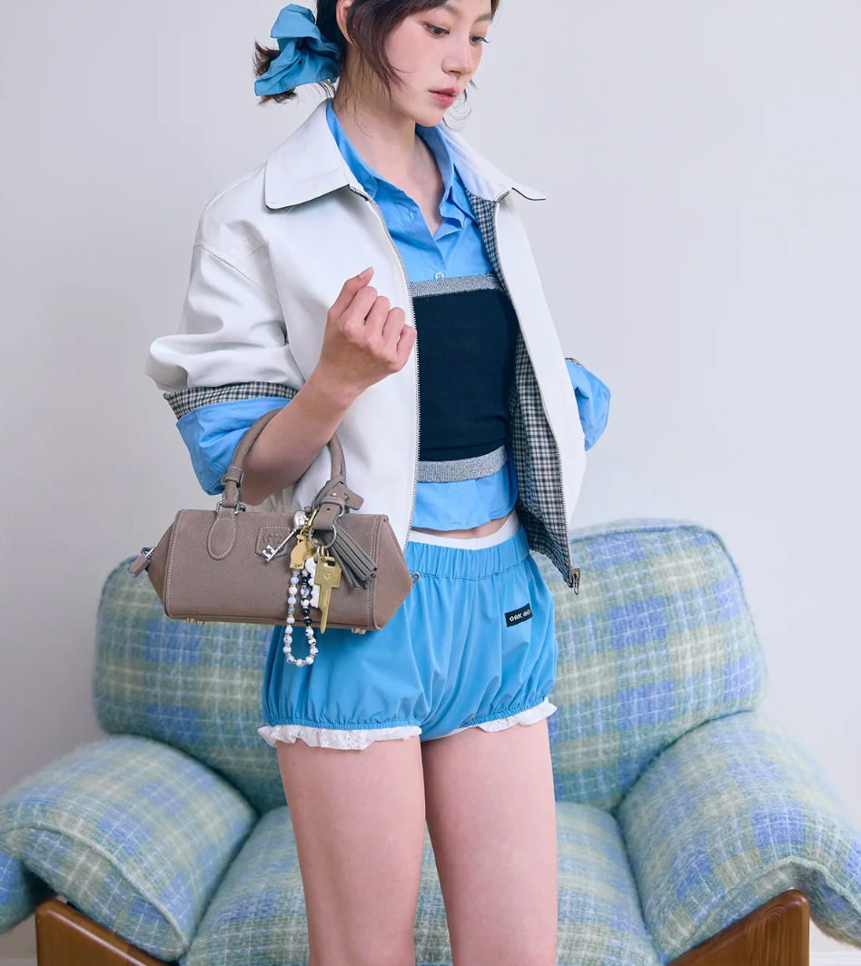 Beersister Suede Leather Pillow Bag