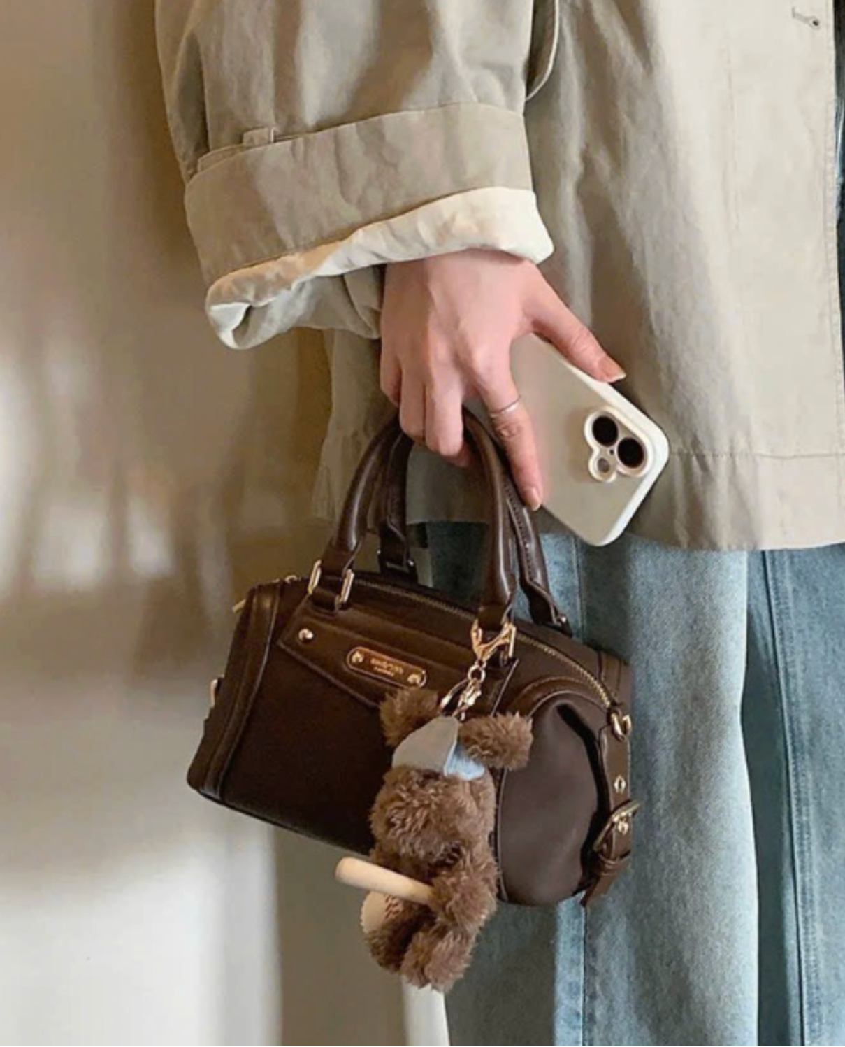 Teddy Charm Bag