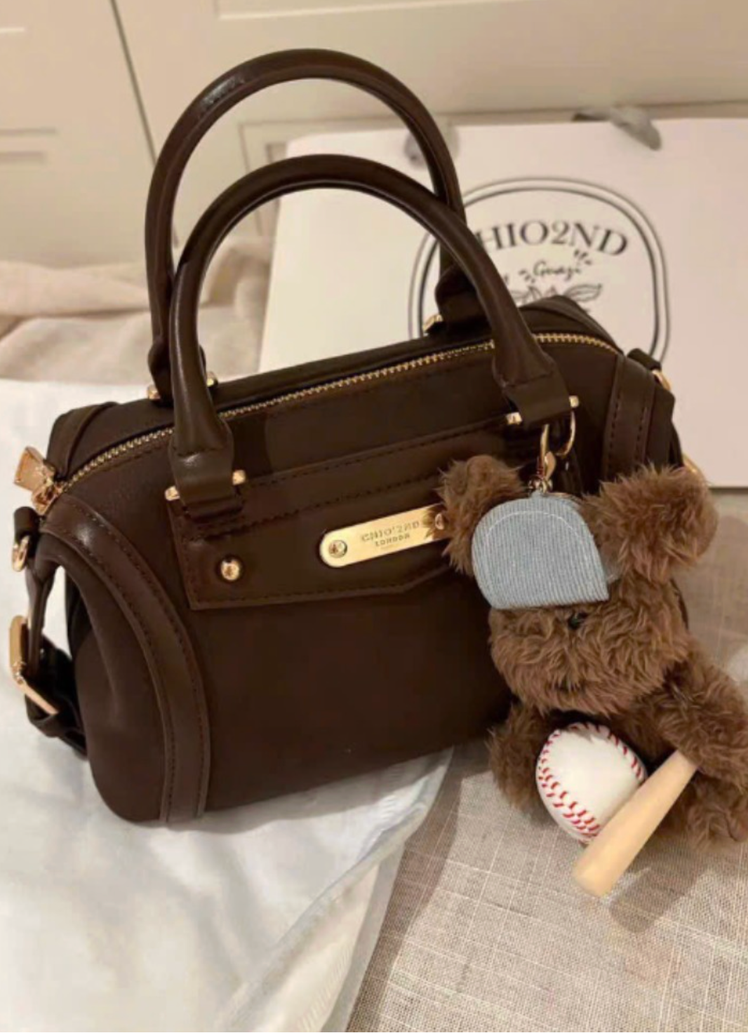 Teddy Charm Bag