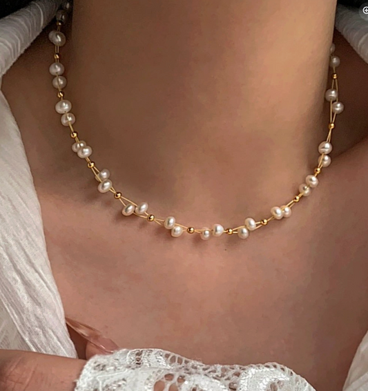 Strings of raindrops