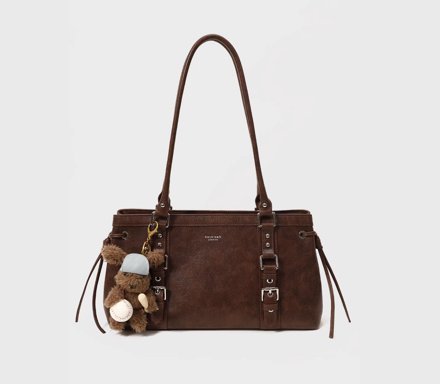 Buckled Detail Shoulder Bag