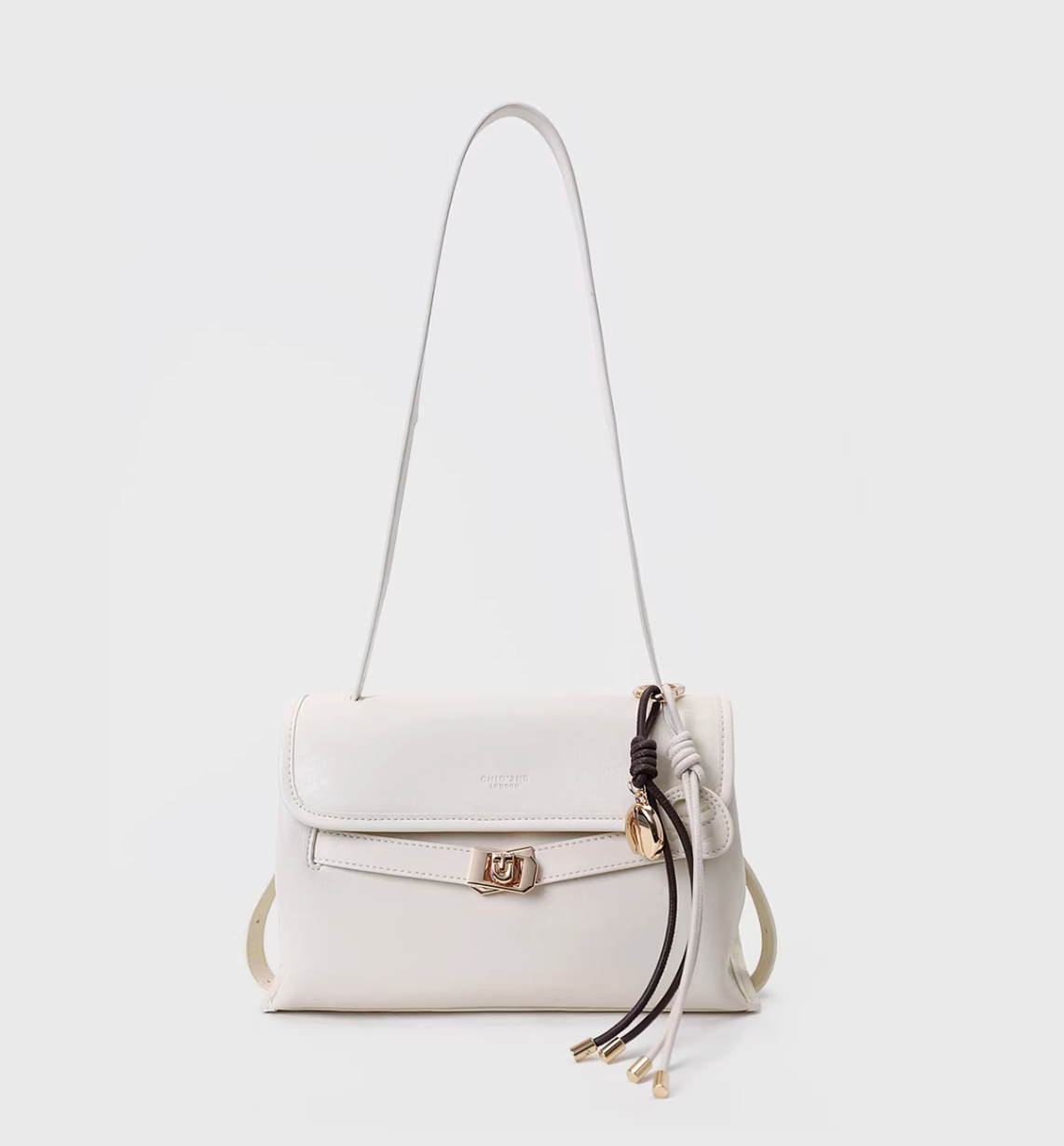 The Serene Crescent Flap Bag