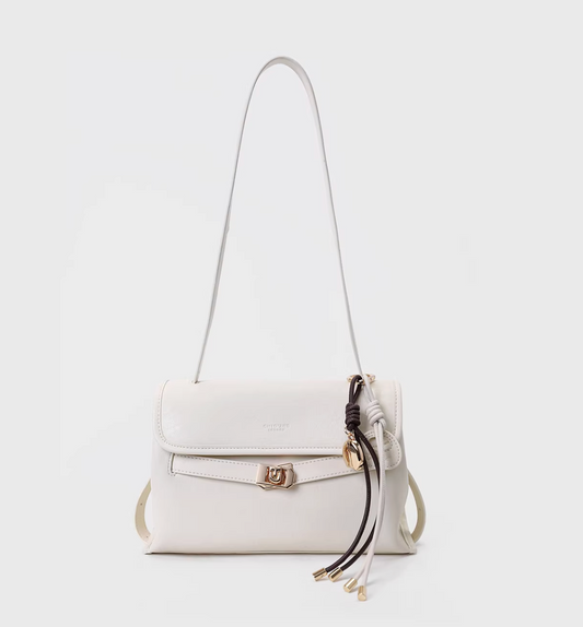 The Serene Crescent Flap Bag