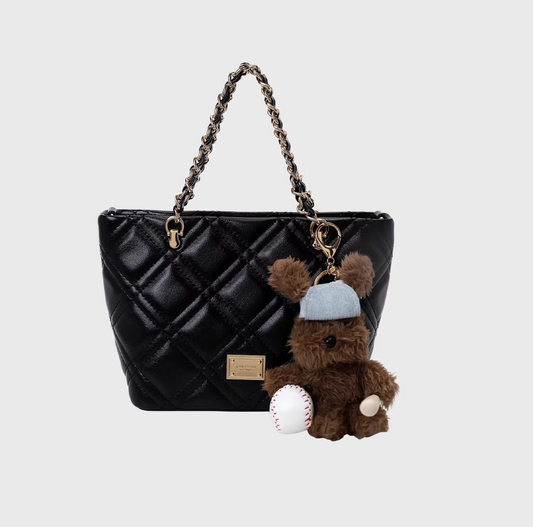 The Diamond Quilt Teddy Tote