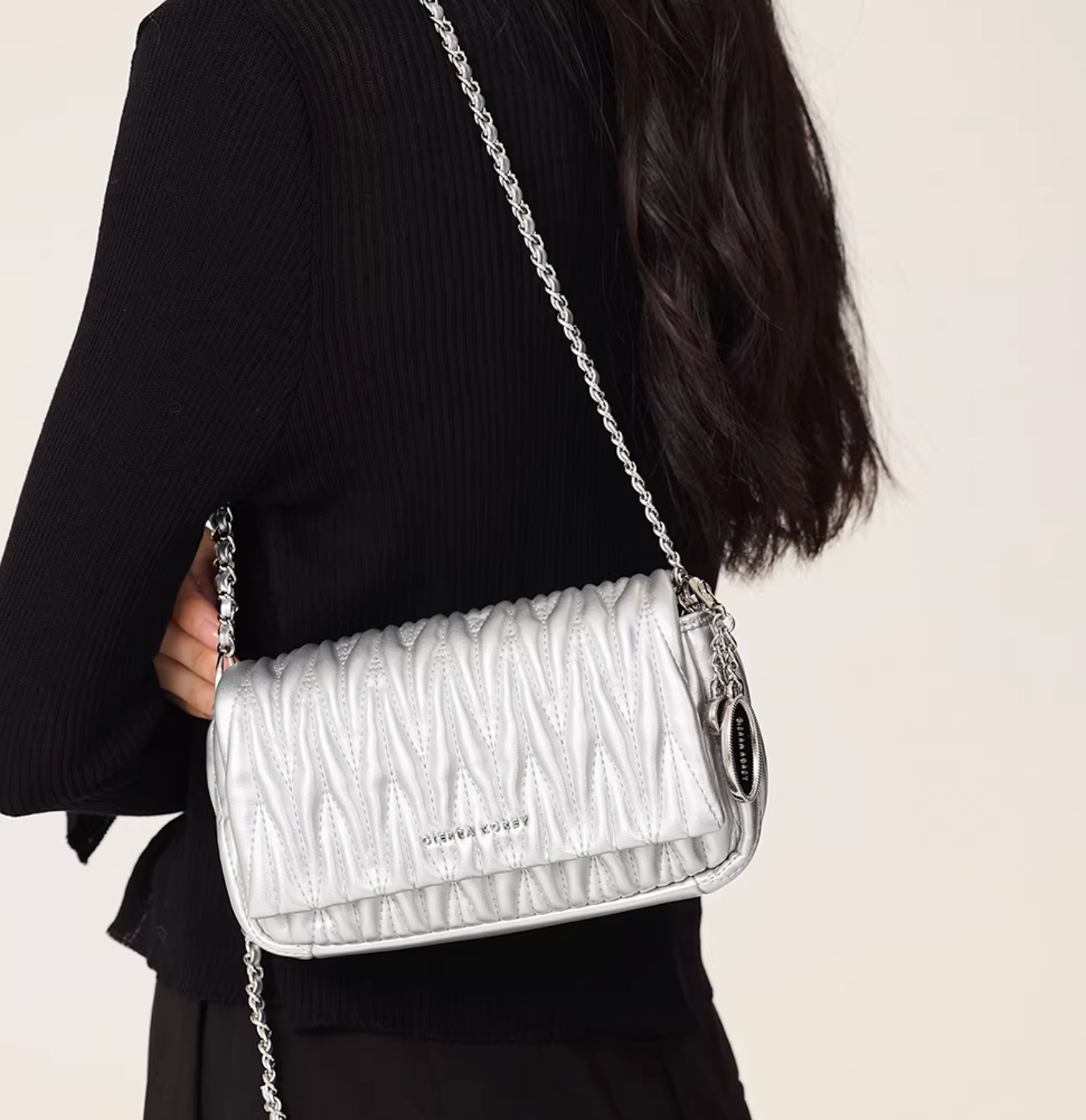 Silver Link Croco Mini