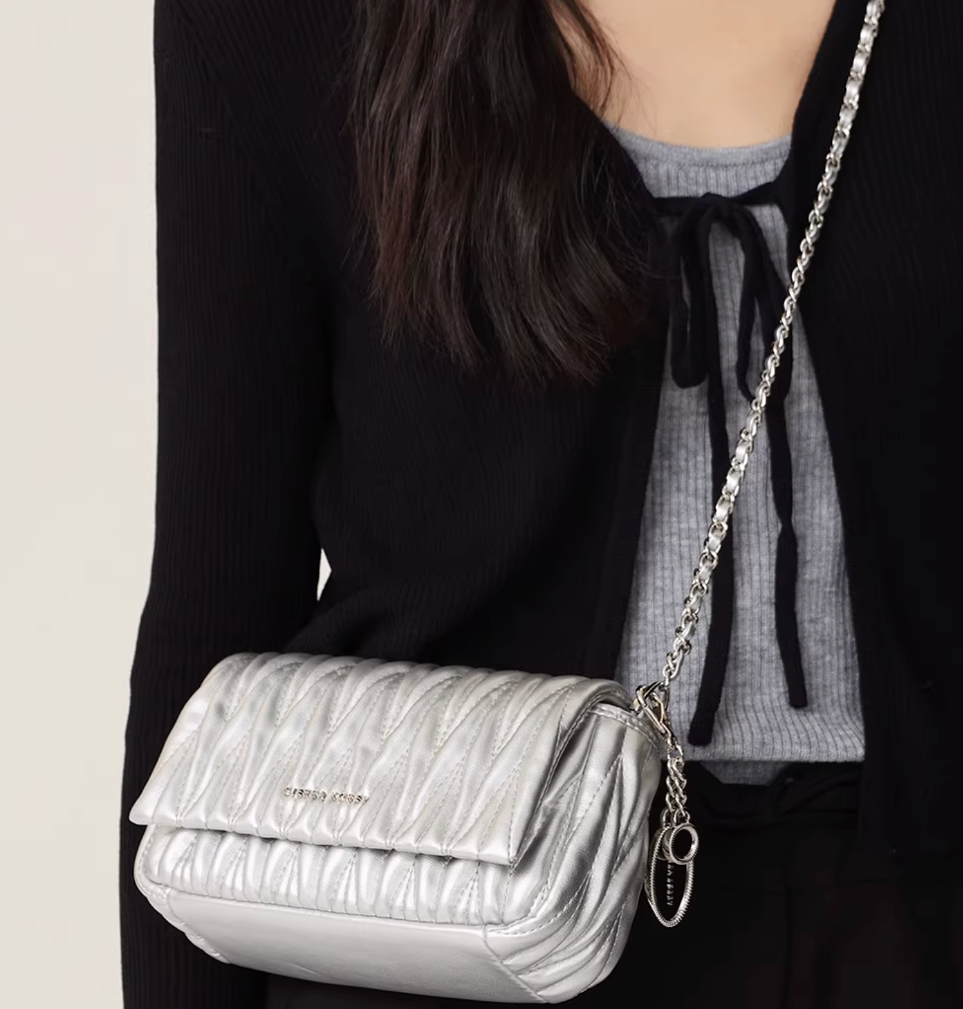 Silver Link Croco Mini